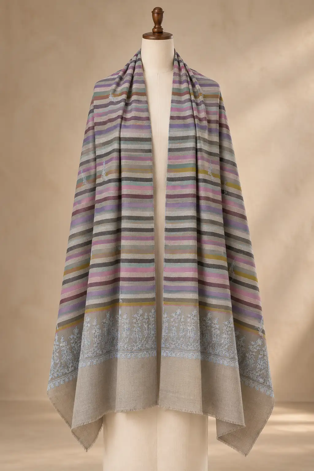 Pashmina Stoles in Hand Sozni