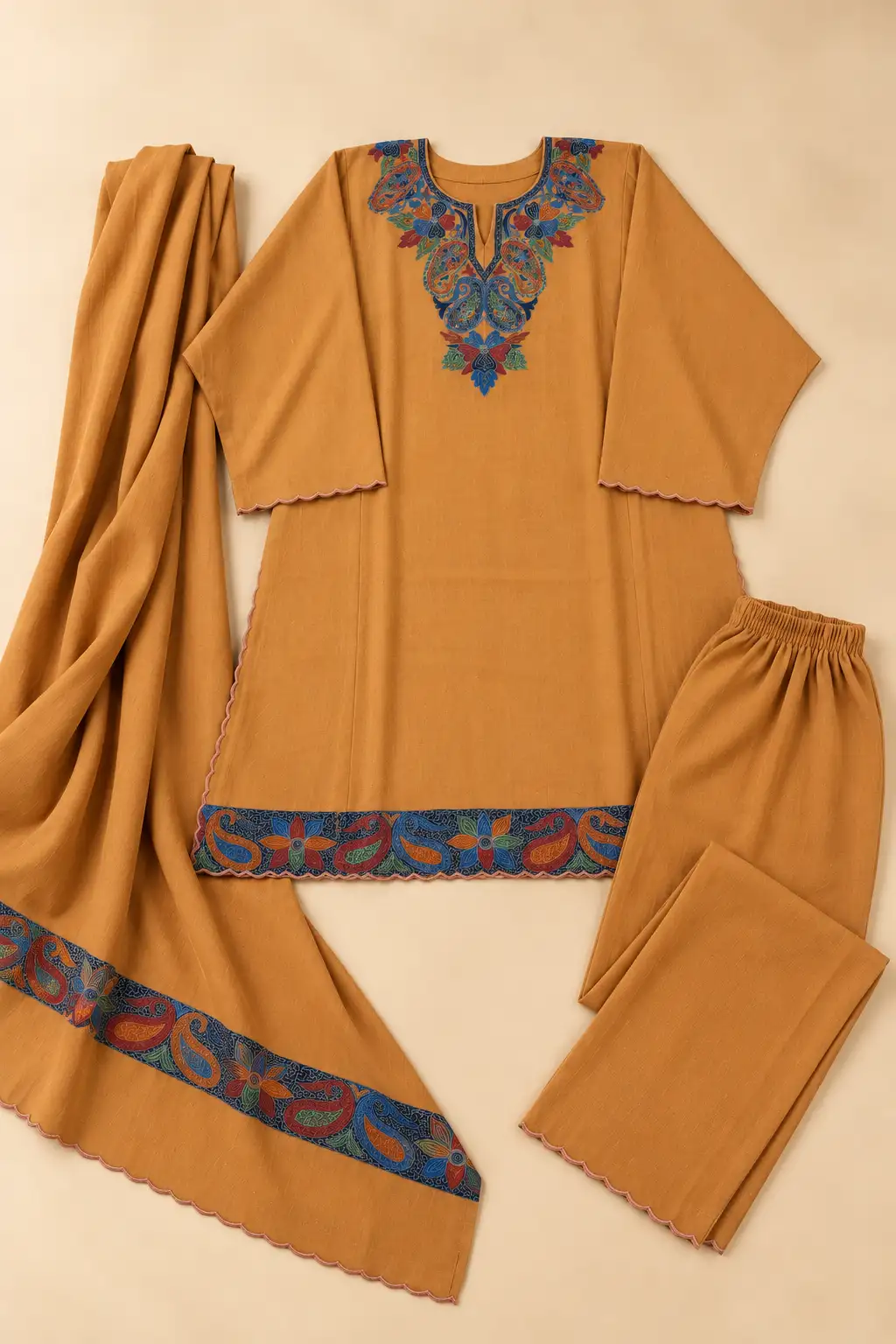 Kalamkari Ari Work Pheran Sets