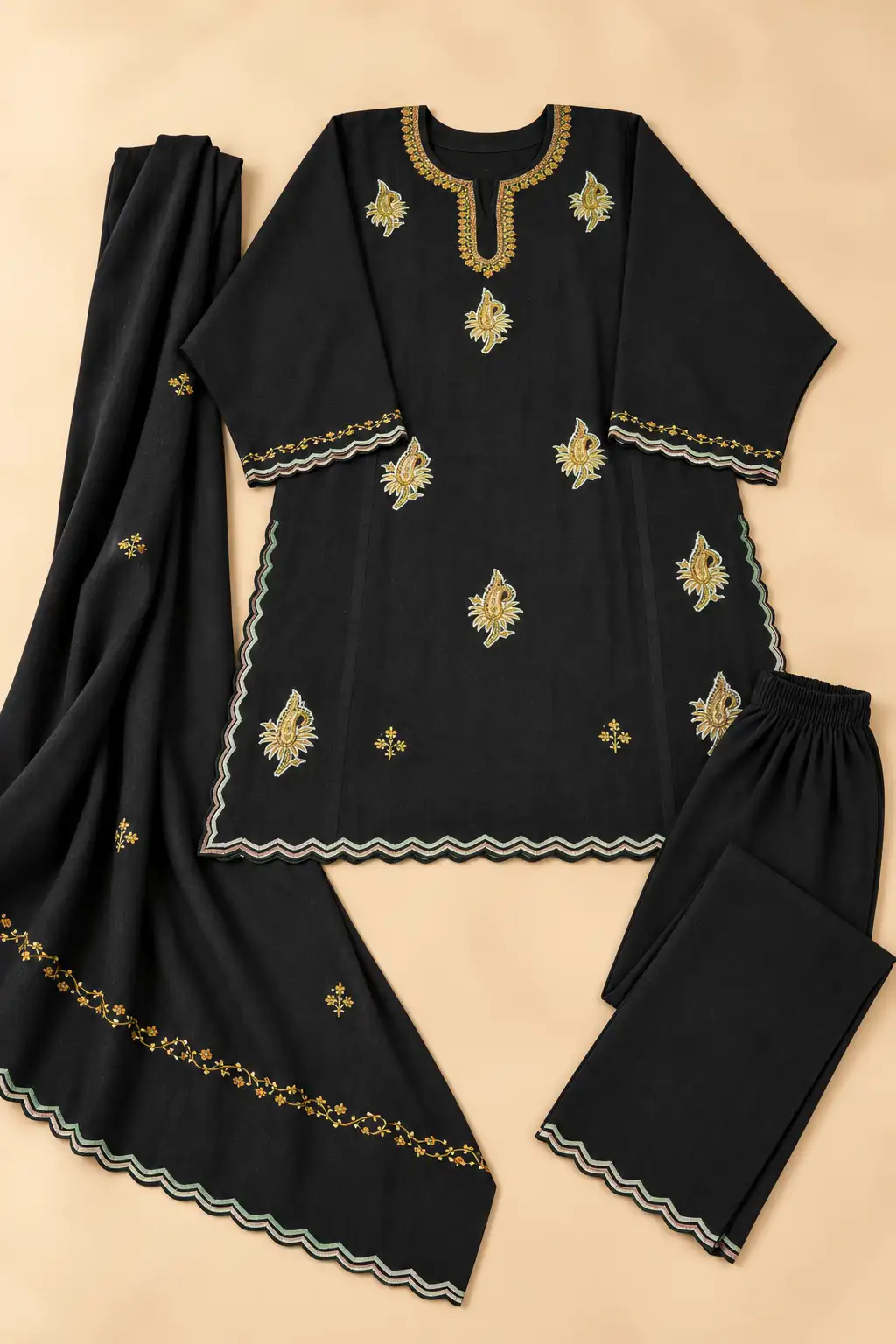 Sozni (Hand) Pherans 3pc Sets