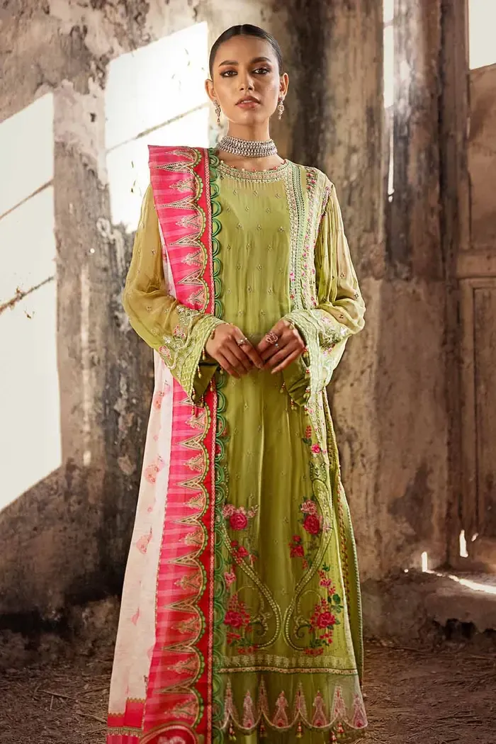 Gul Ahmed Embroidered Chiffon Unstitched