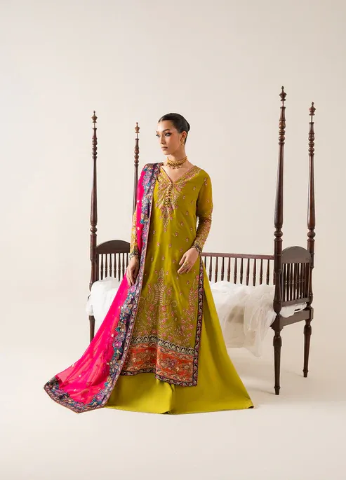 Freesia Zaib Embroirdered Chiffon '25