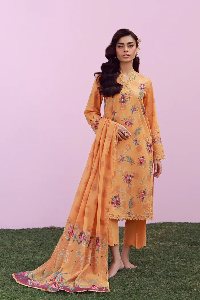 Sahar Mirha Marigold Mist SS1-26-07(3PC)