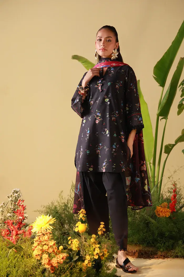 Sahar Mirha Obsidian Flora SS1-26-08(3PC)