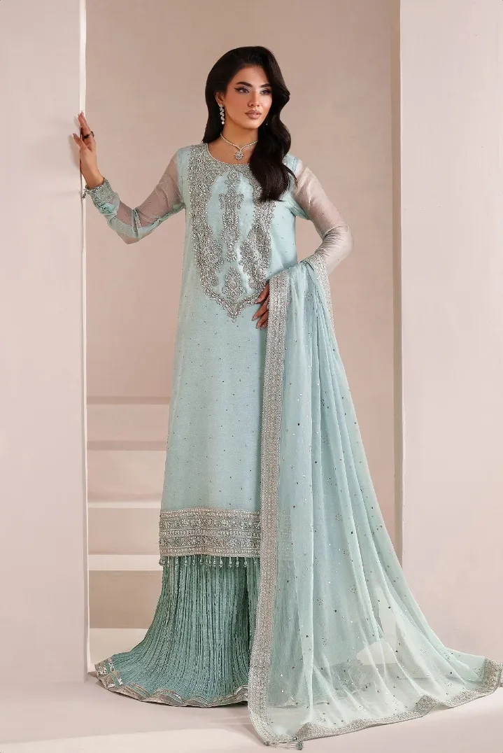 Alizeh Aymal Chiffon Formals 4063- AZURE