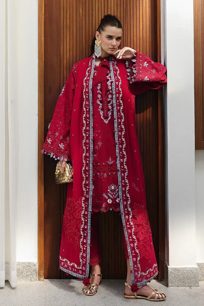 Qalamkar Chikankari CM-03 RUBY