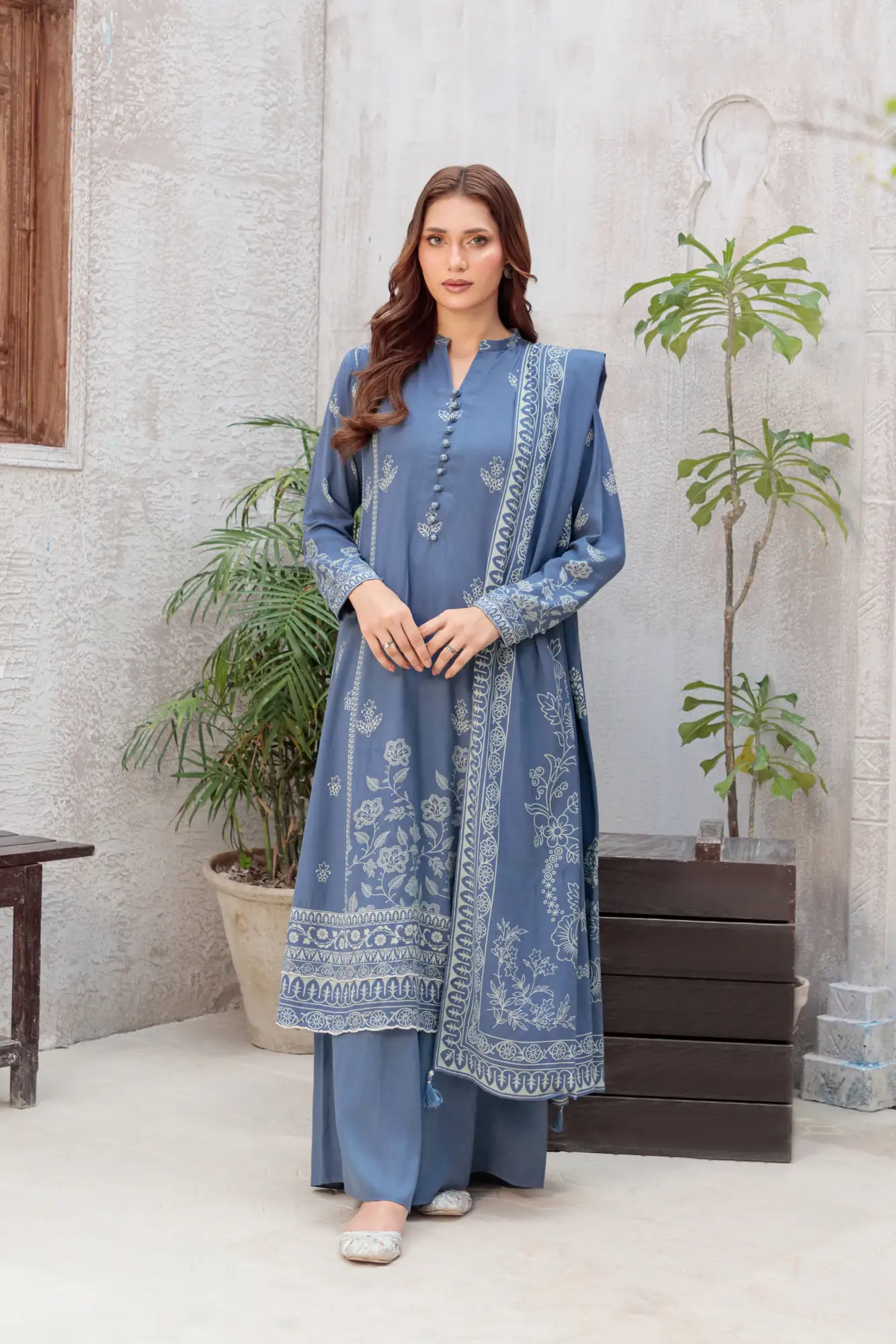 Lakhany Pashmina Printed 35-B