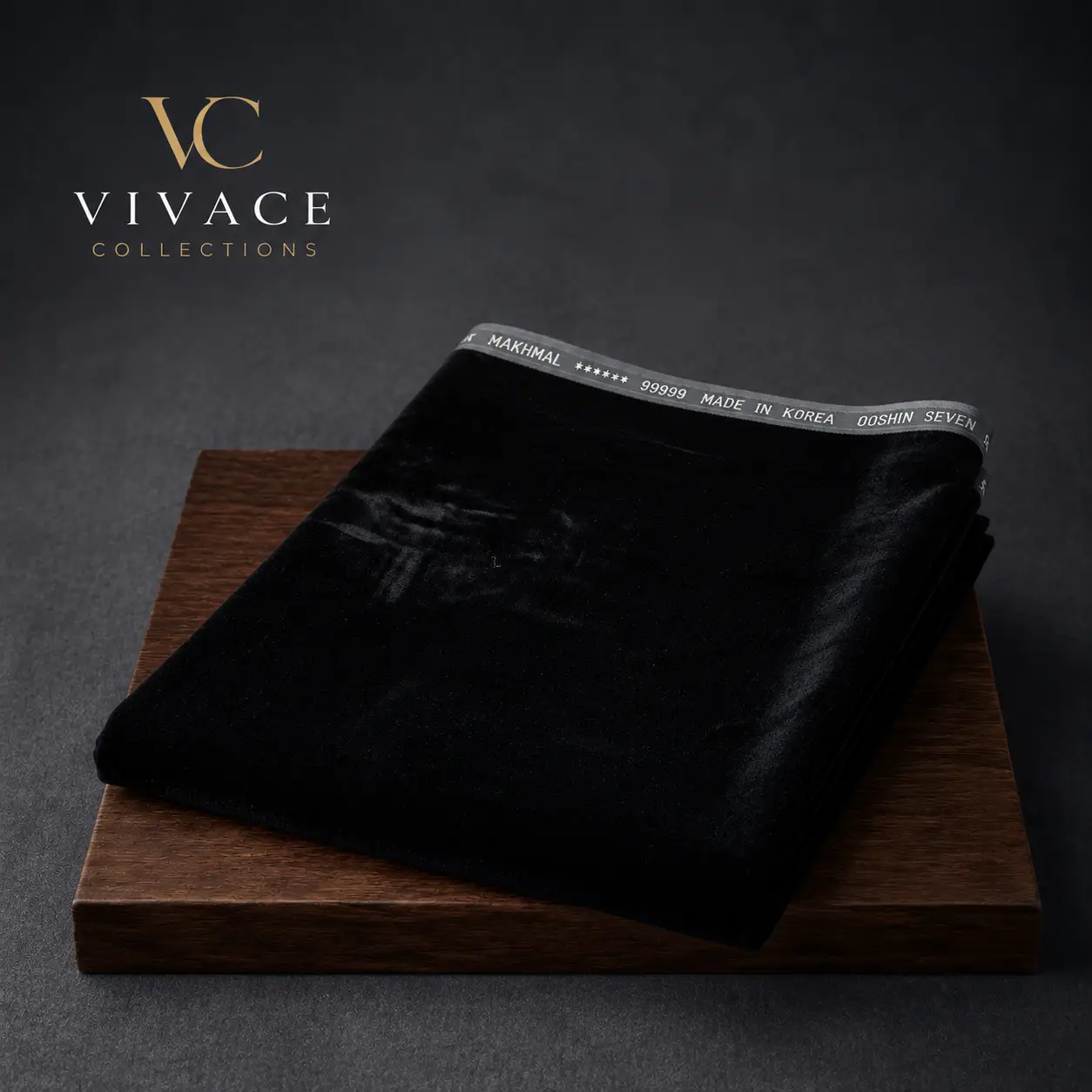 Korean Velvet 3m Black