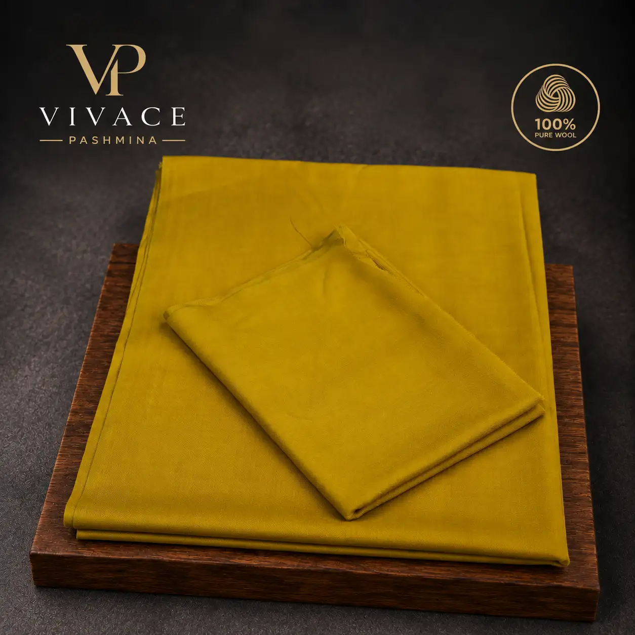 Pure Kashmiri Marino Wool Olive