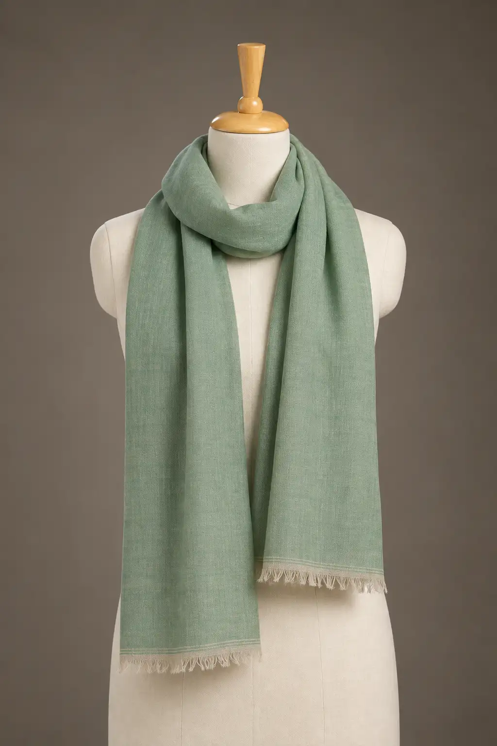 Pashmina Muffler Reversible Green