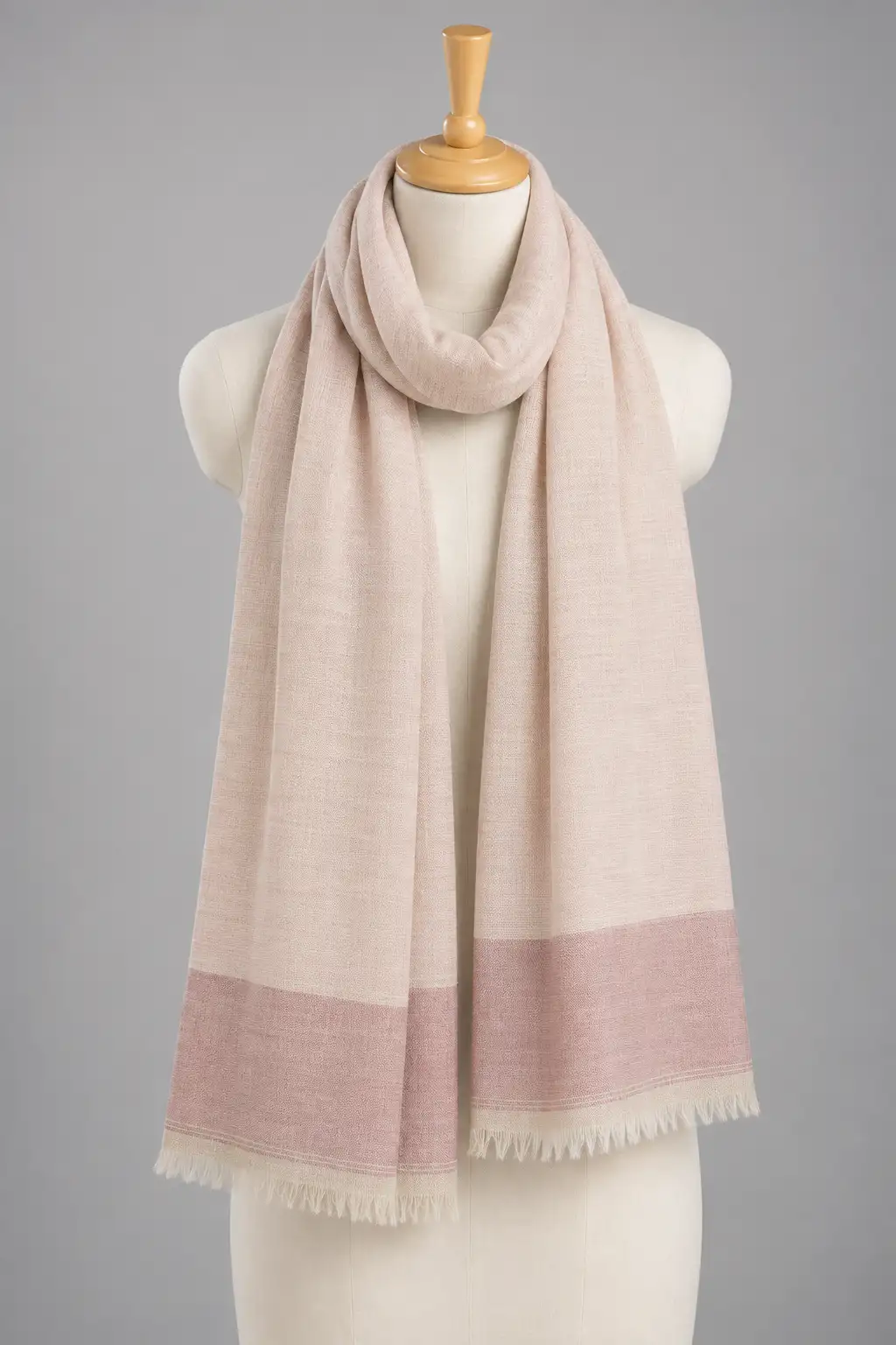 Pashmina Muffler Reversible Pink