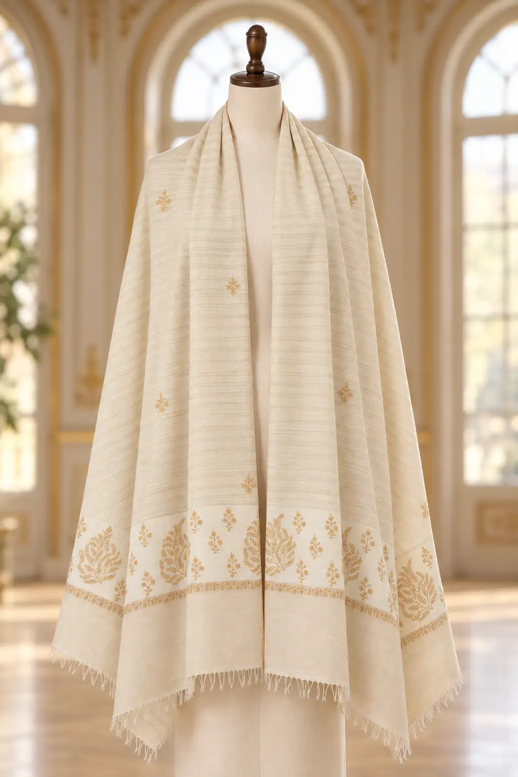 Pashmina Shawl Sozni Palladar Botidar YA623