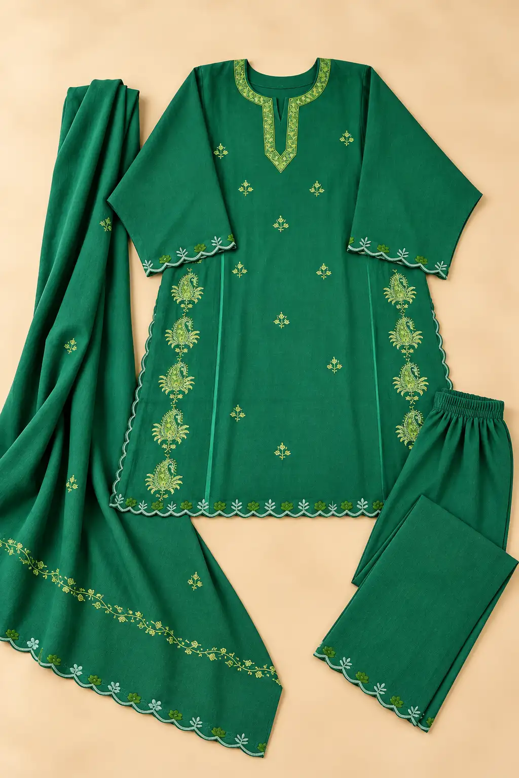 Sozni (Hand) Pheran 3Pc Set D02