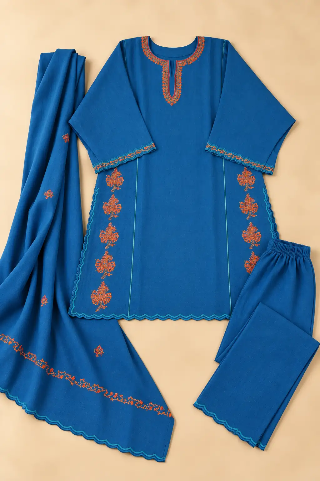 Sozni (Hand) Pheran 3Pc Set D03