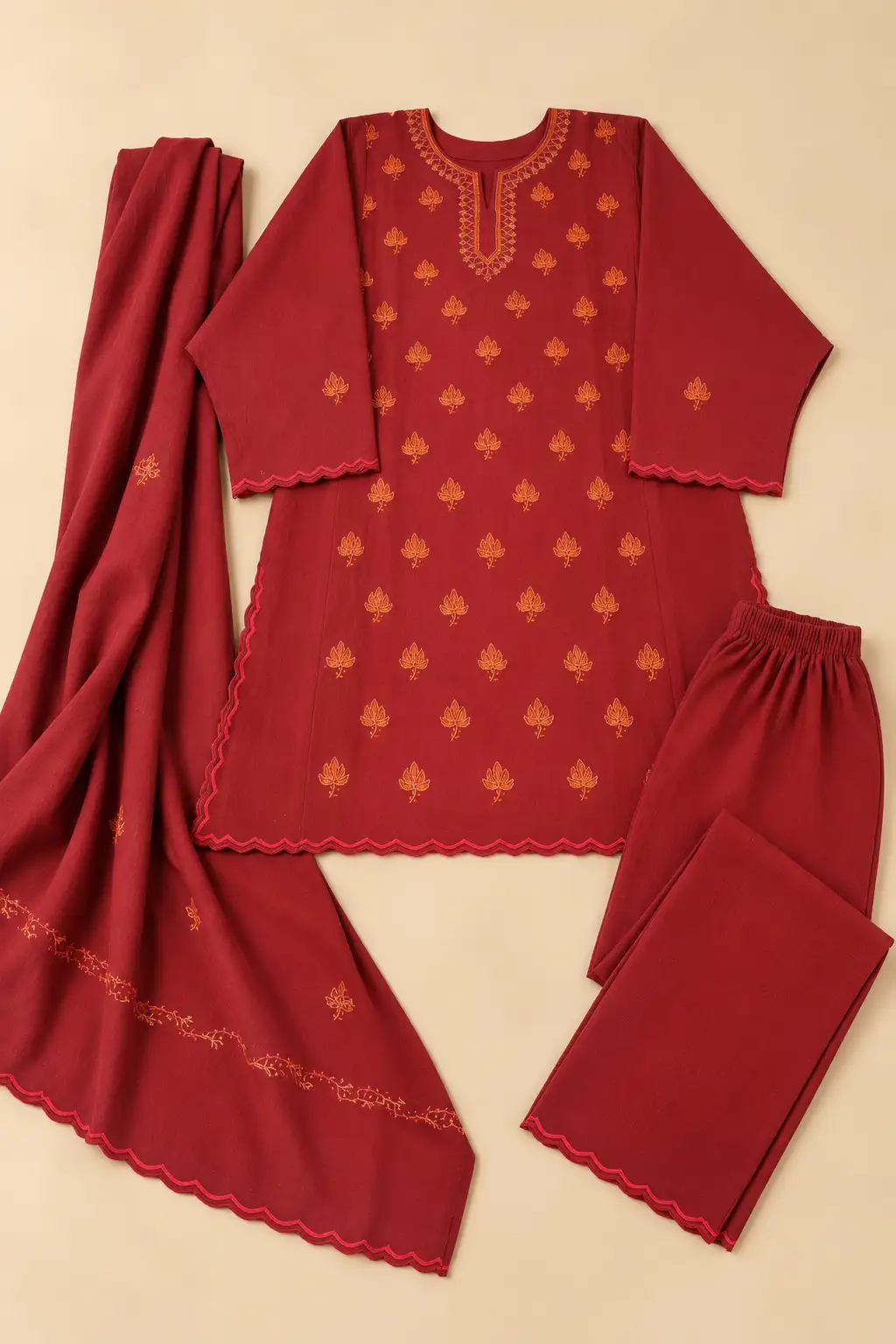 Sozni (Hand) Pheran 3Pc Set D04