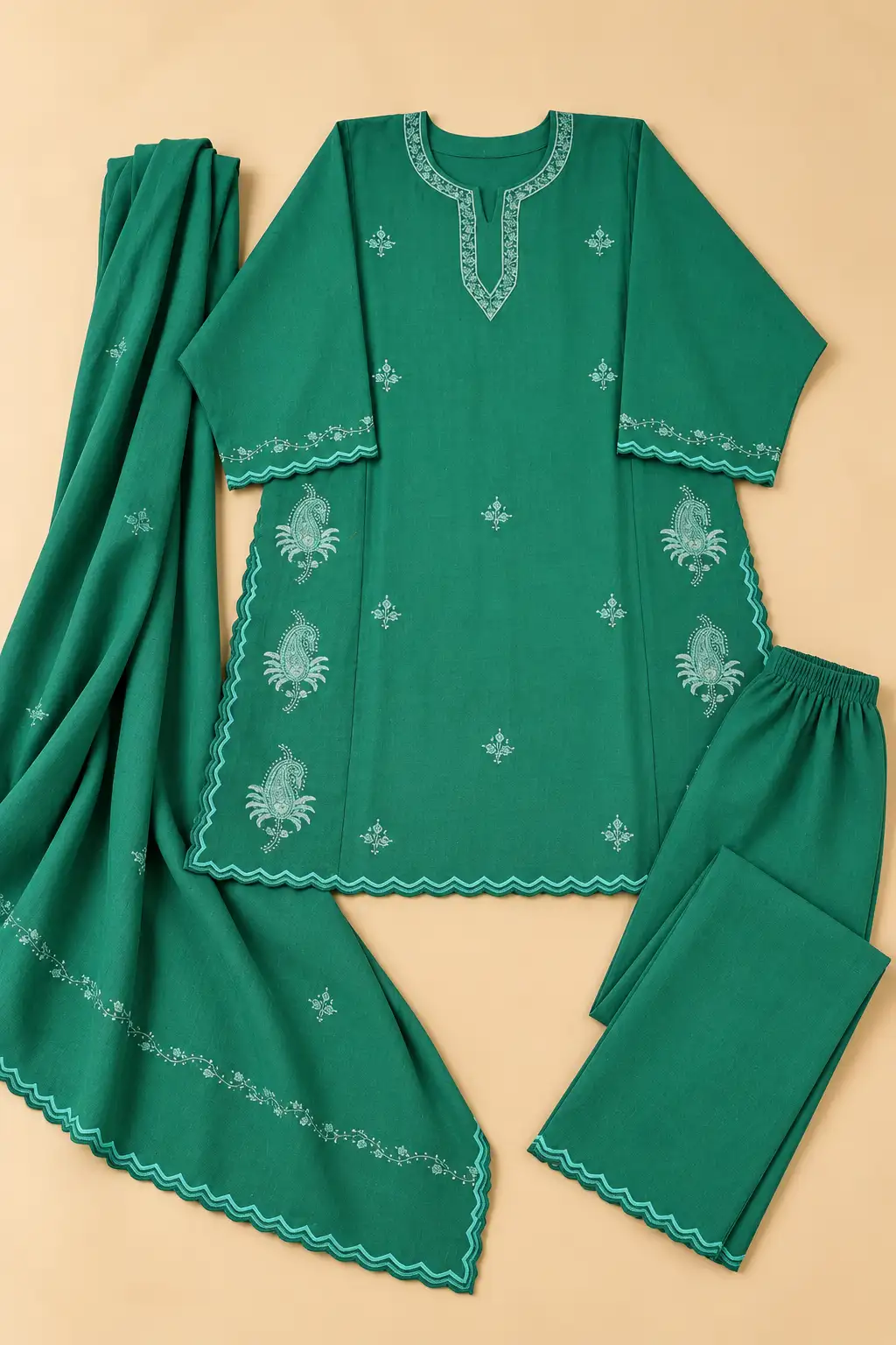 Sozni (Hand) Pheran 3Pc Set D07