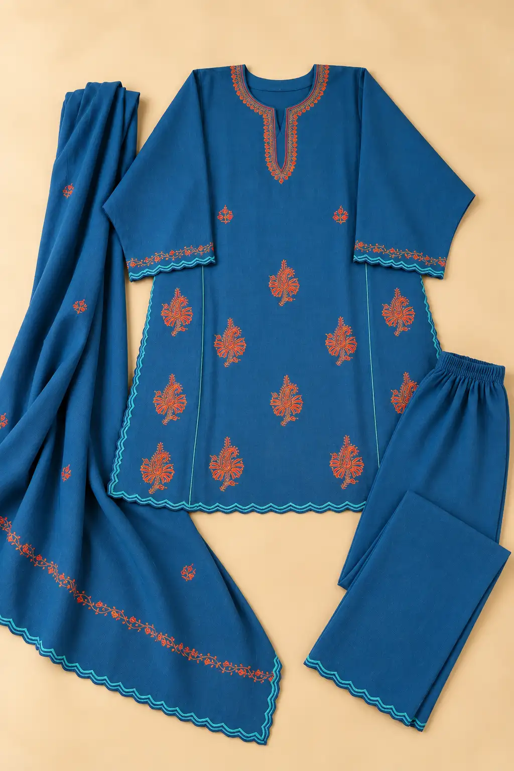 Sozni (Hand) Pheran 3Pc Set D08