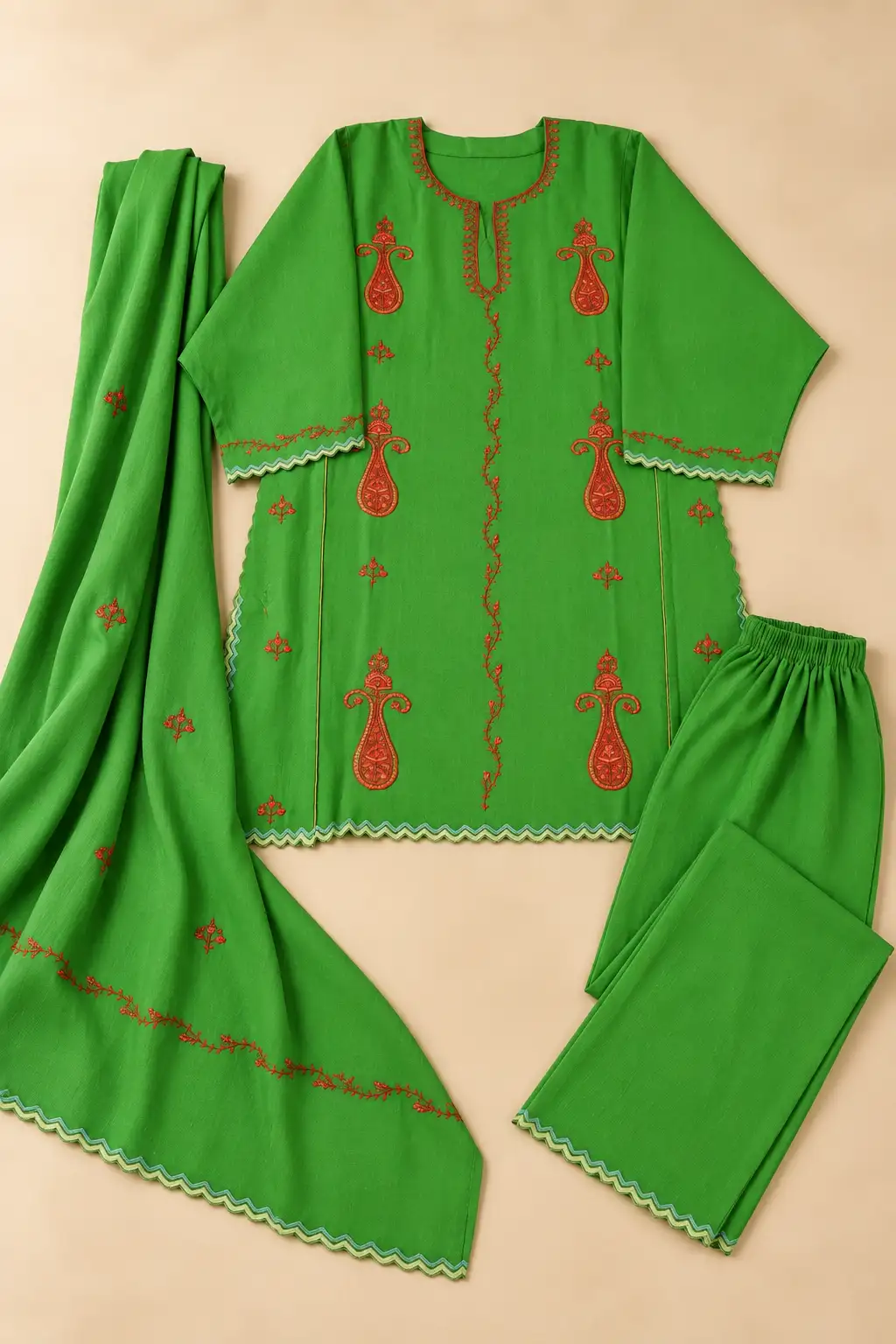 Sozni (Hand) Pheran 3Pc Set D09