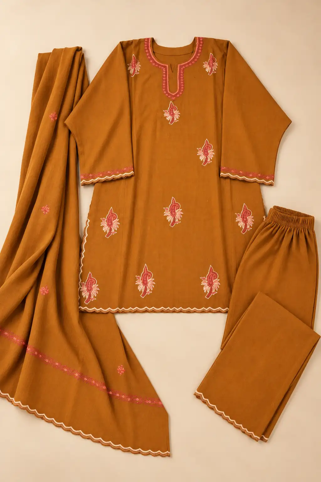 Sozni (Hand) Pheran 3Pc Set D10