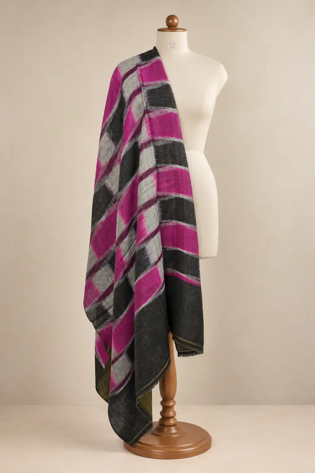 Pashmina Zari Reversible Shawl 03