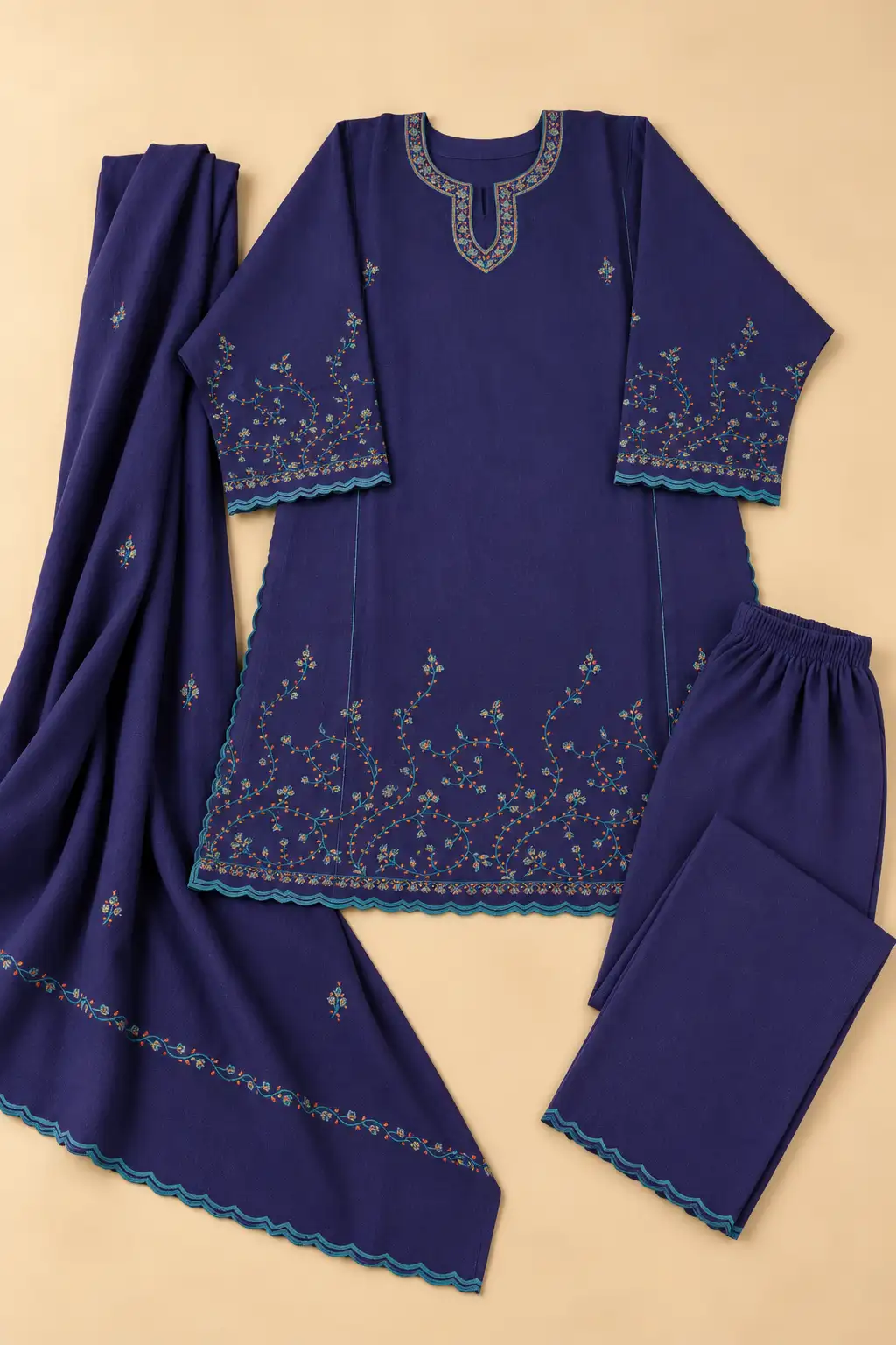 Sozni (Hand) Pheran 3Pc Set D16