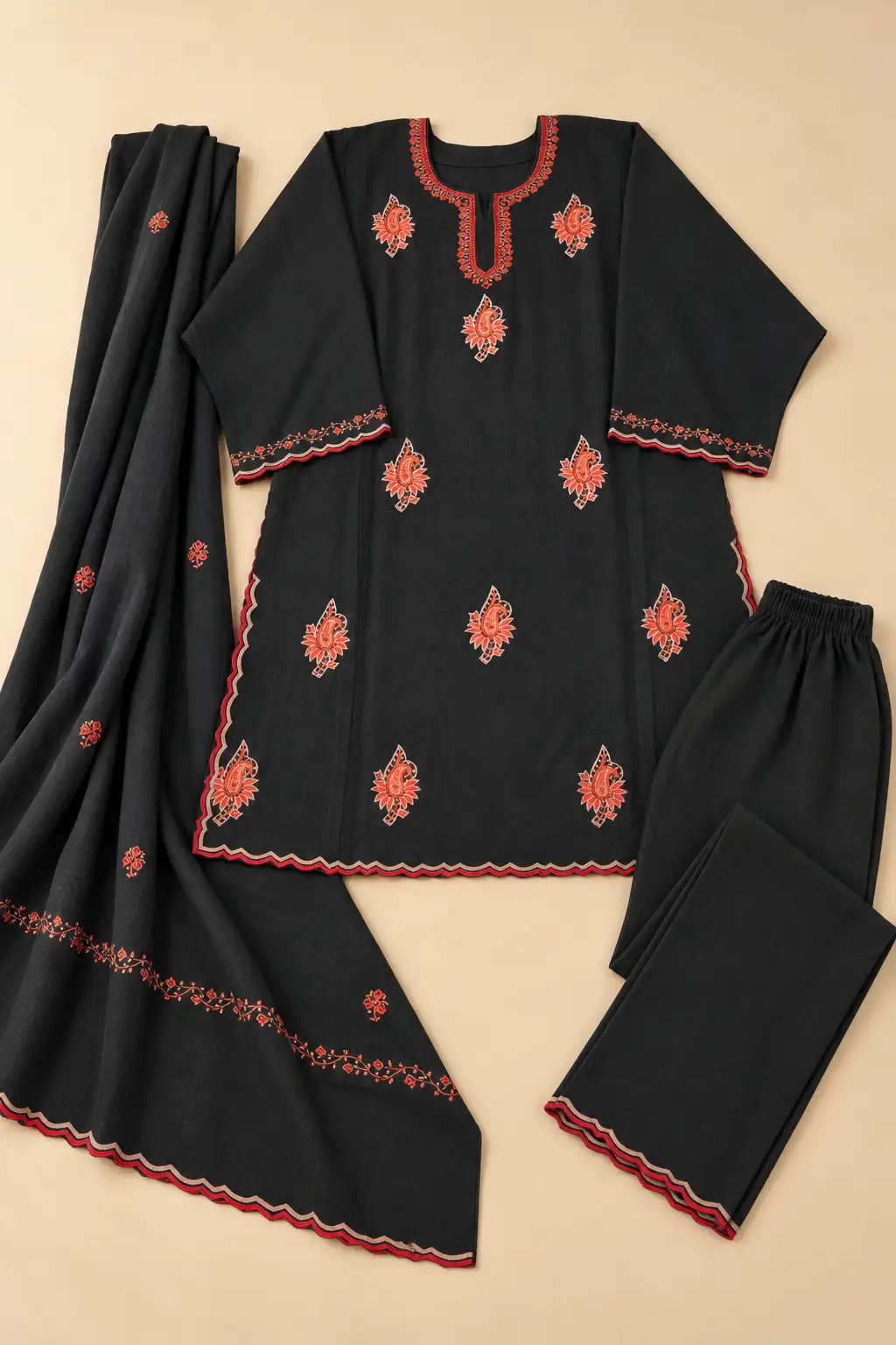 Sozni (Hand) Pheran 3Pc Set D19