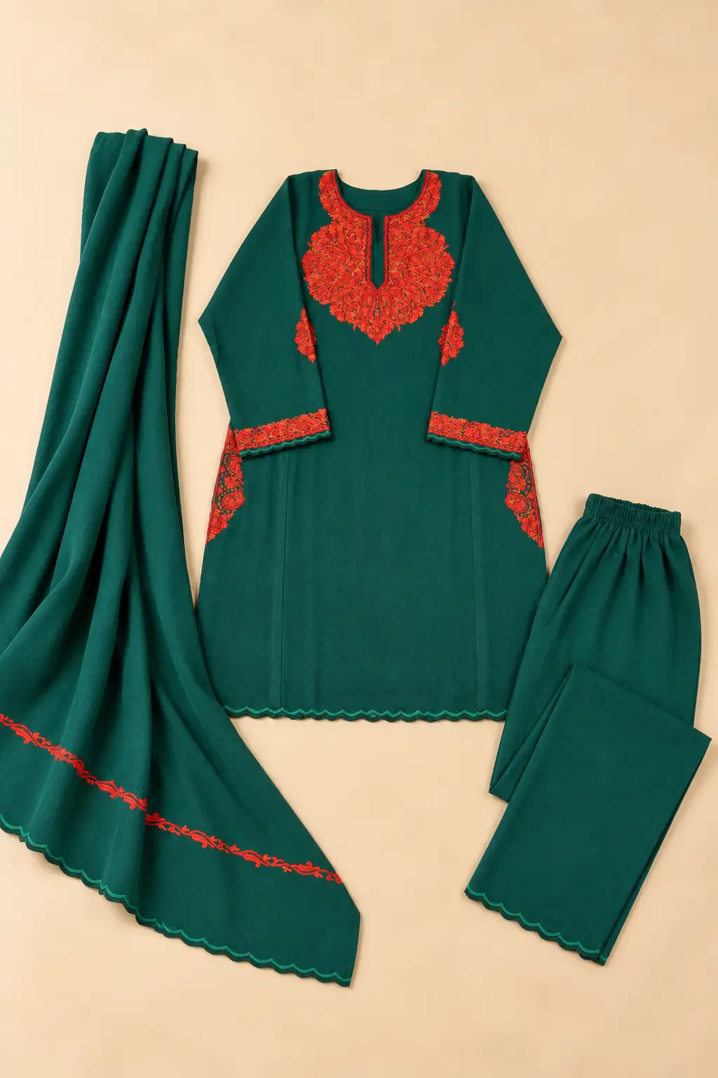 ARI (Hand) Pheran 3Pc Set D03