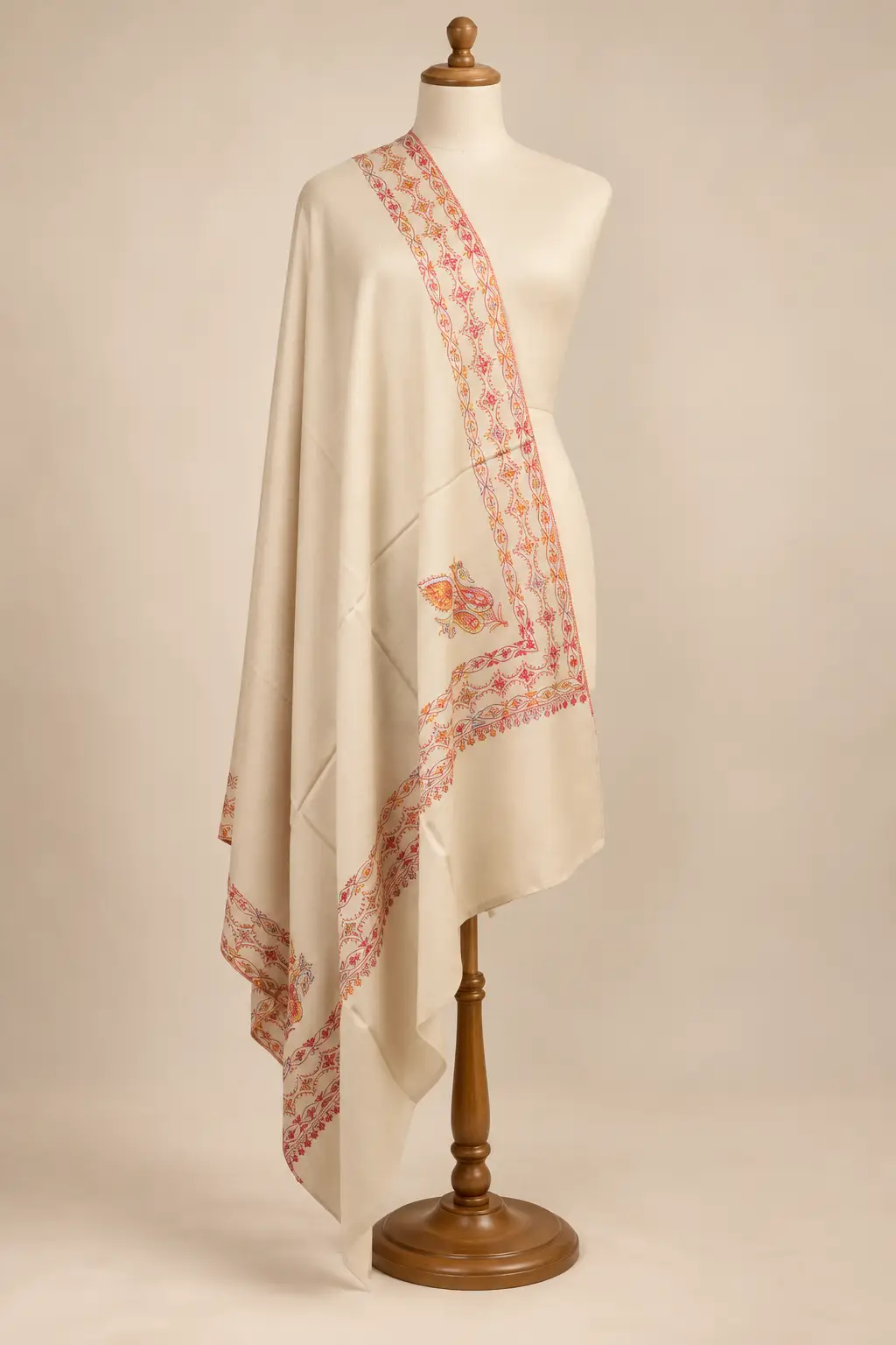 Fine Wool MP 120C Sozni Doordar Shawl 05