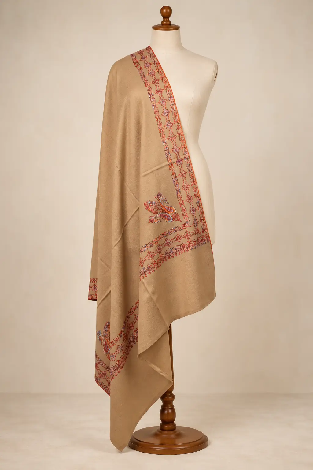 Fine Wool MP 120C Sozni Doordar Shawl 06